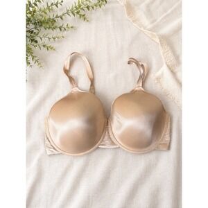 Chantelle Pure 3616 40E Beige Full Coverage T-Shirt Underwire Bra Smooth